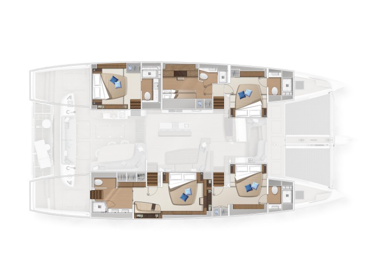 Location bateau Lagoon Lagoon Sixty 5 Owner's Version à Capo d'Orlando sur Samboat