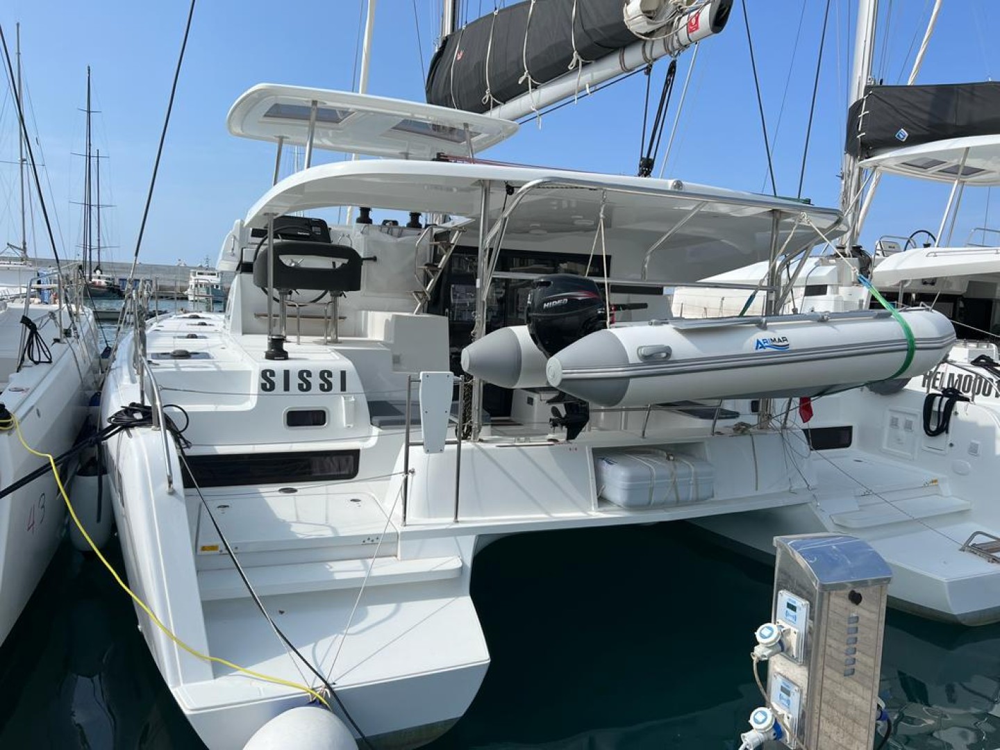 Lagoon 42 eco solar catamaran charter in Capo d'Orlando, Italy