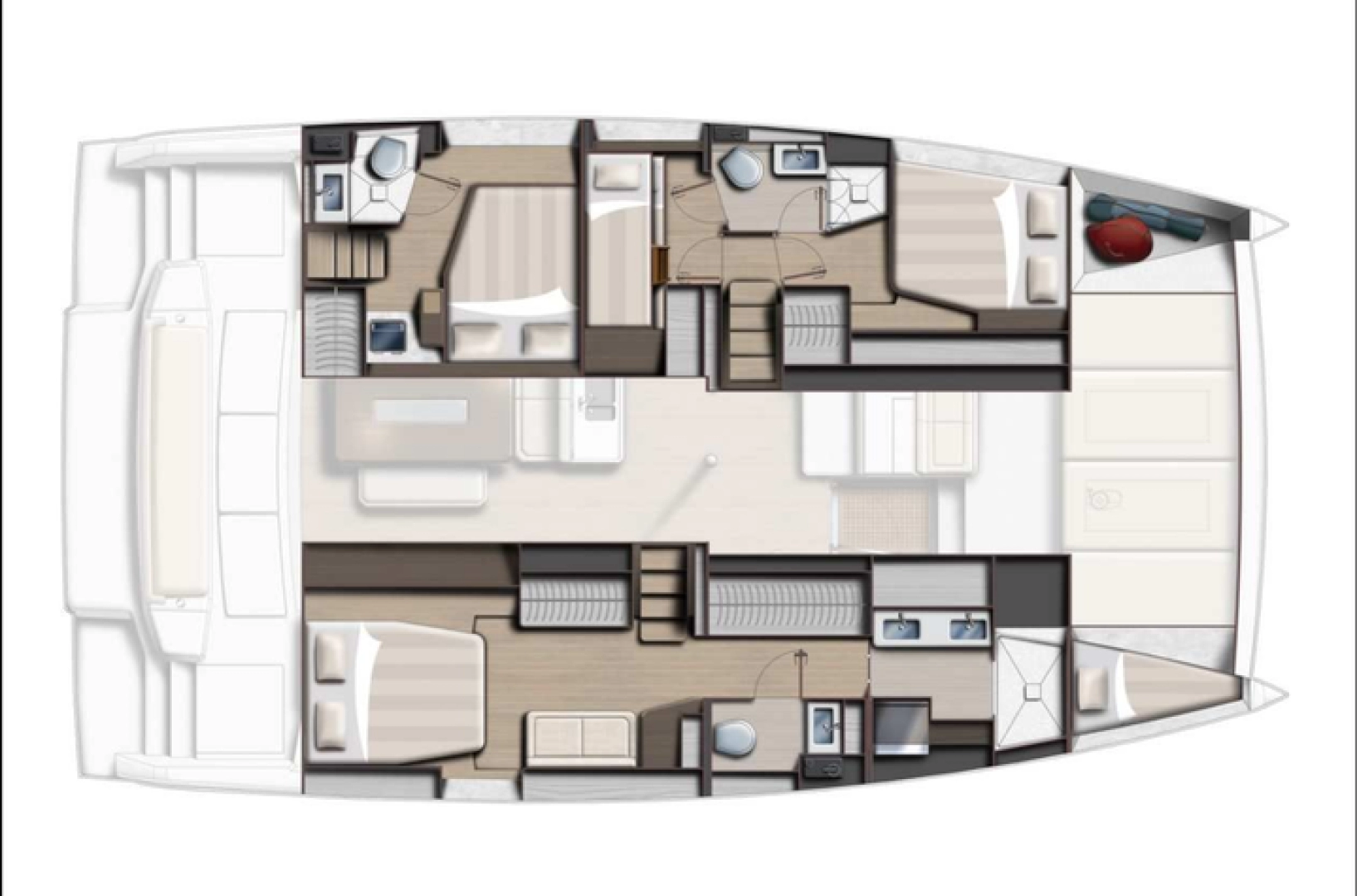 Location Catamaran à Le Marin - BALI 4.6 4 CABINES BALI 4.6 