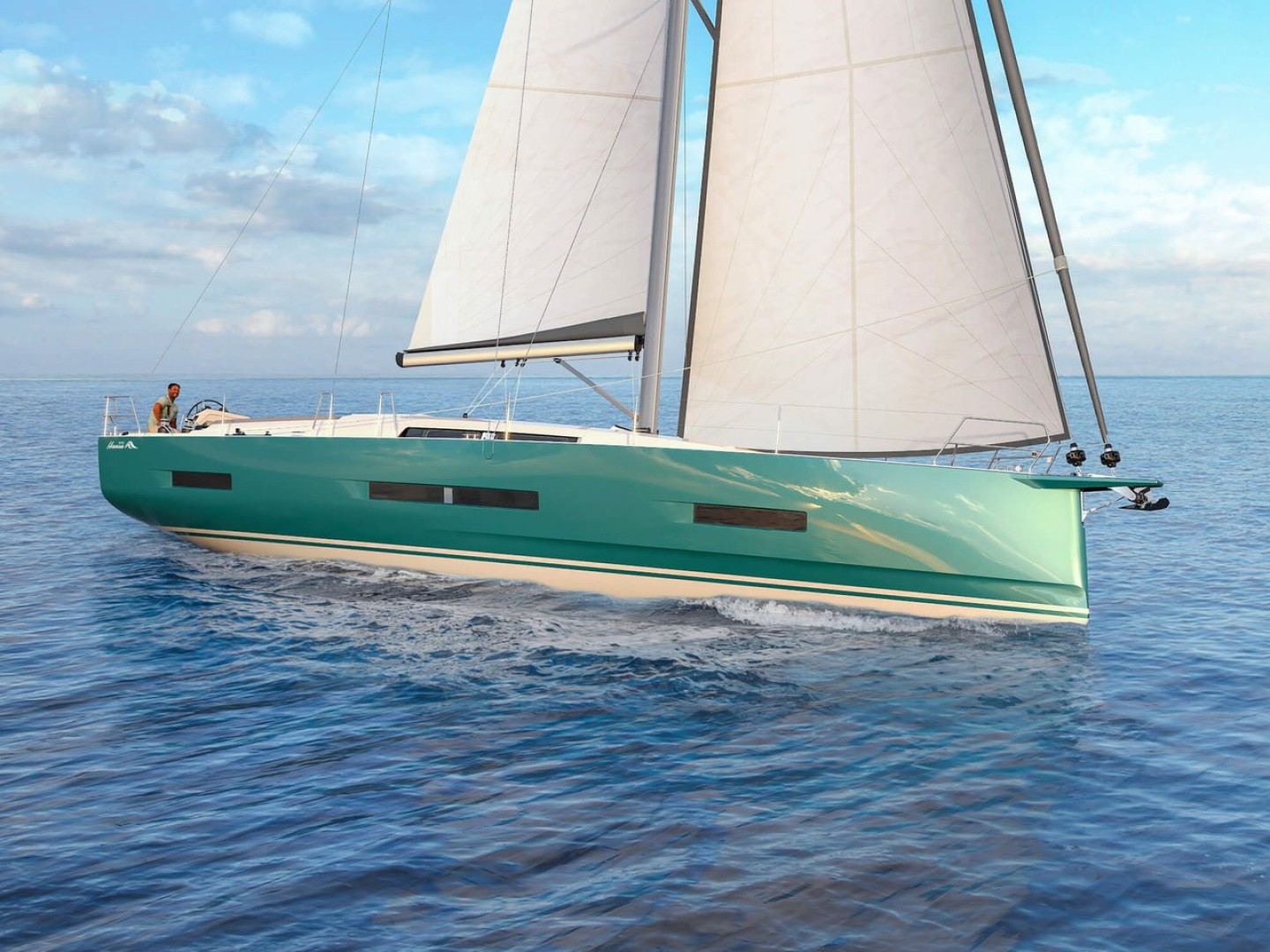 Hanse 510 eco solar sailboat charter in Marseille, France