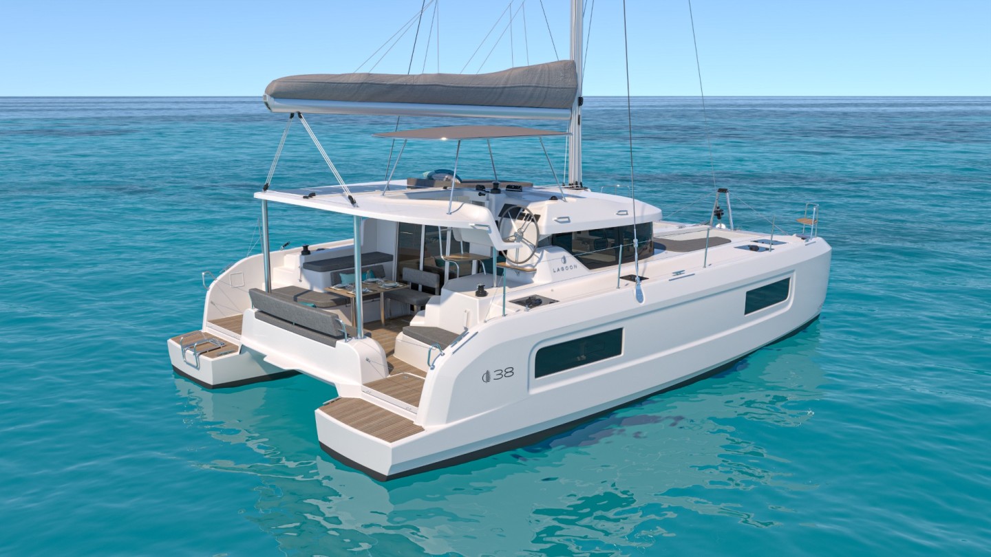 Lagoon 38 eco solar catamaran charter in Kos, Greece