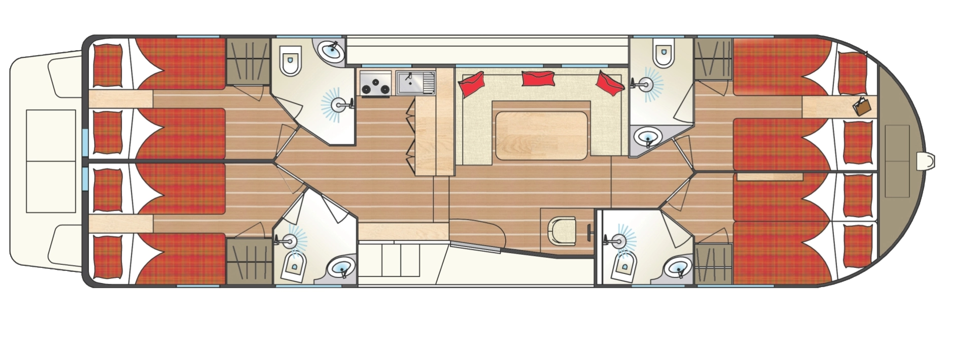 Louer Péniche avec ou sans skipper Tip-Top à Chioggia