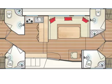Louer Péniche avec ou sans skipper Tip-Top à Chioggia