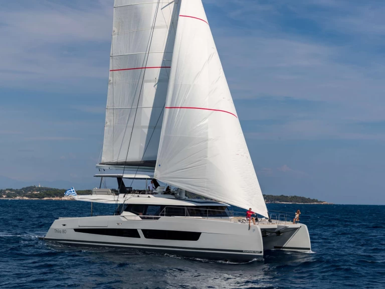 Location bateau Fountaine Pajot SERENISSIMA III à Néa Péramos sur Samboat