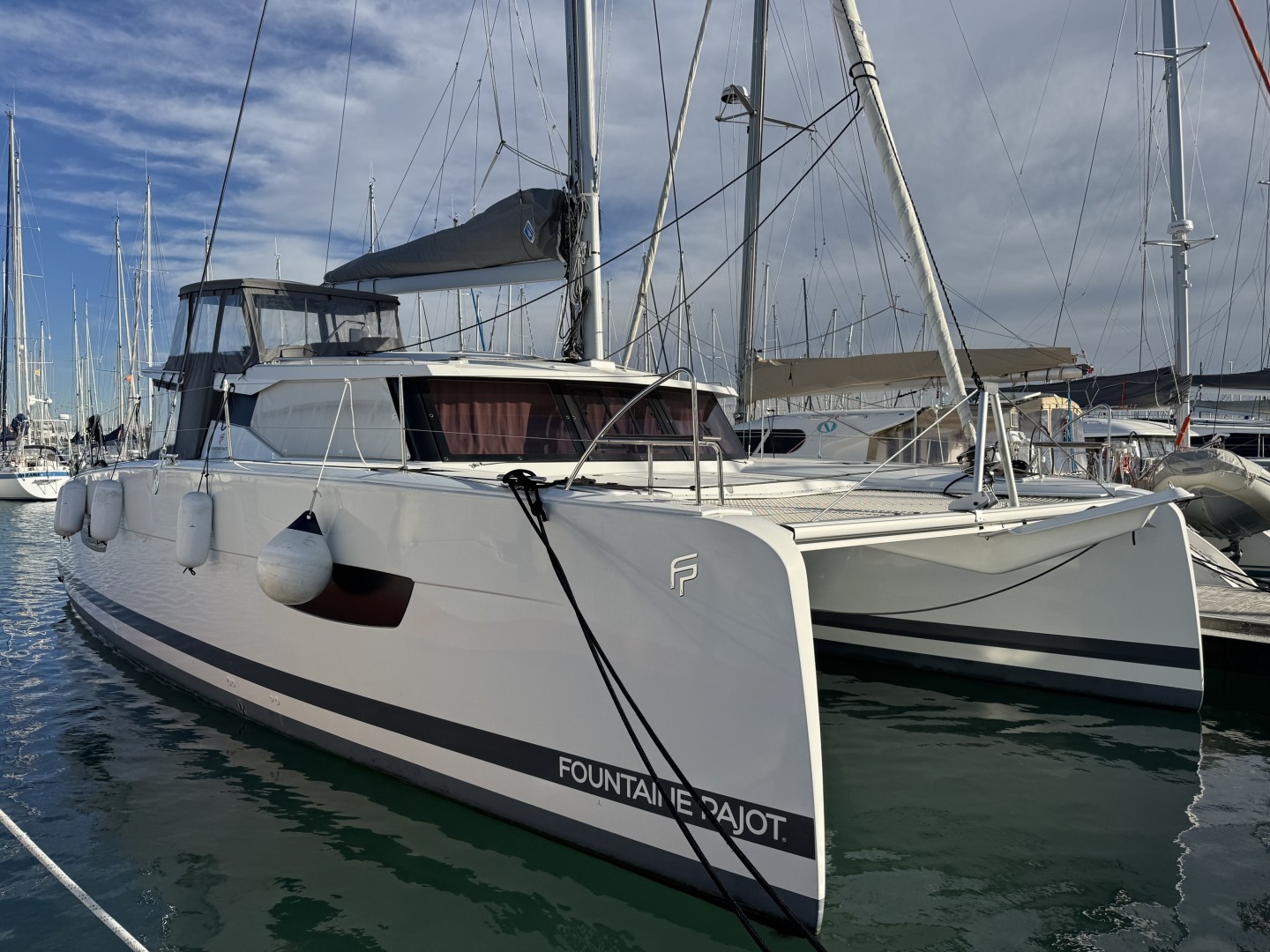 Fountaine Pajot Isla 40 eco solar catamaran charter in La Rochelle, France