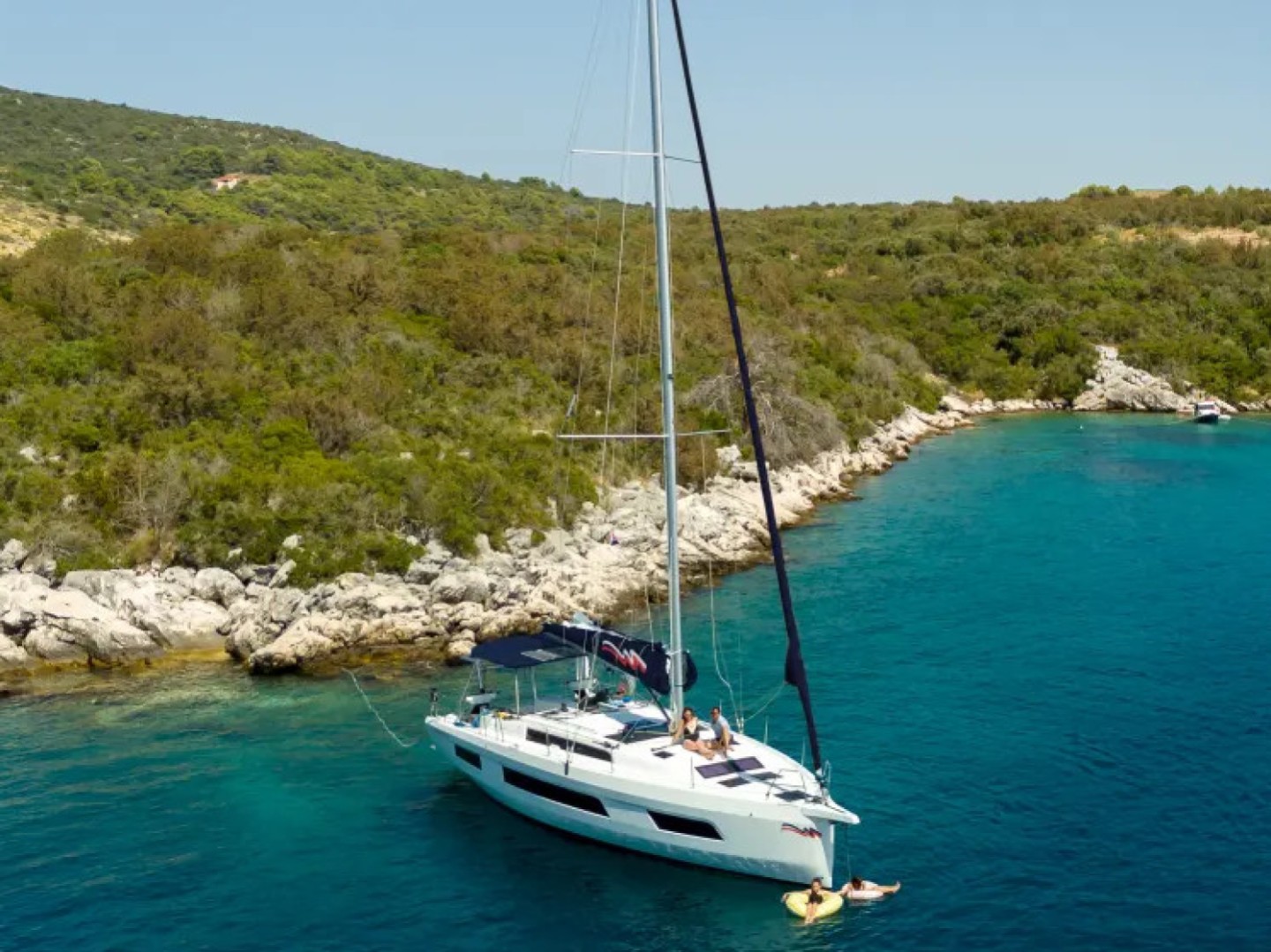 Dufour 44 eco solar sailboat charter at Rodney Bay Marina, Gros-Islet