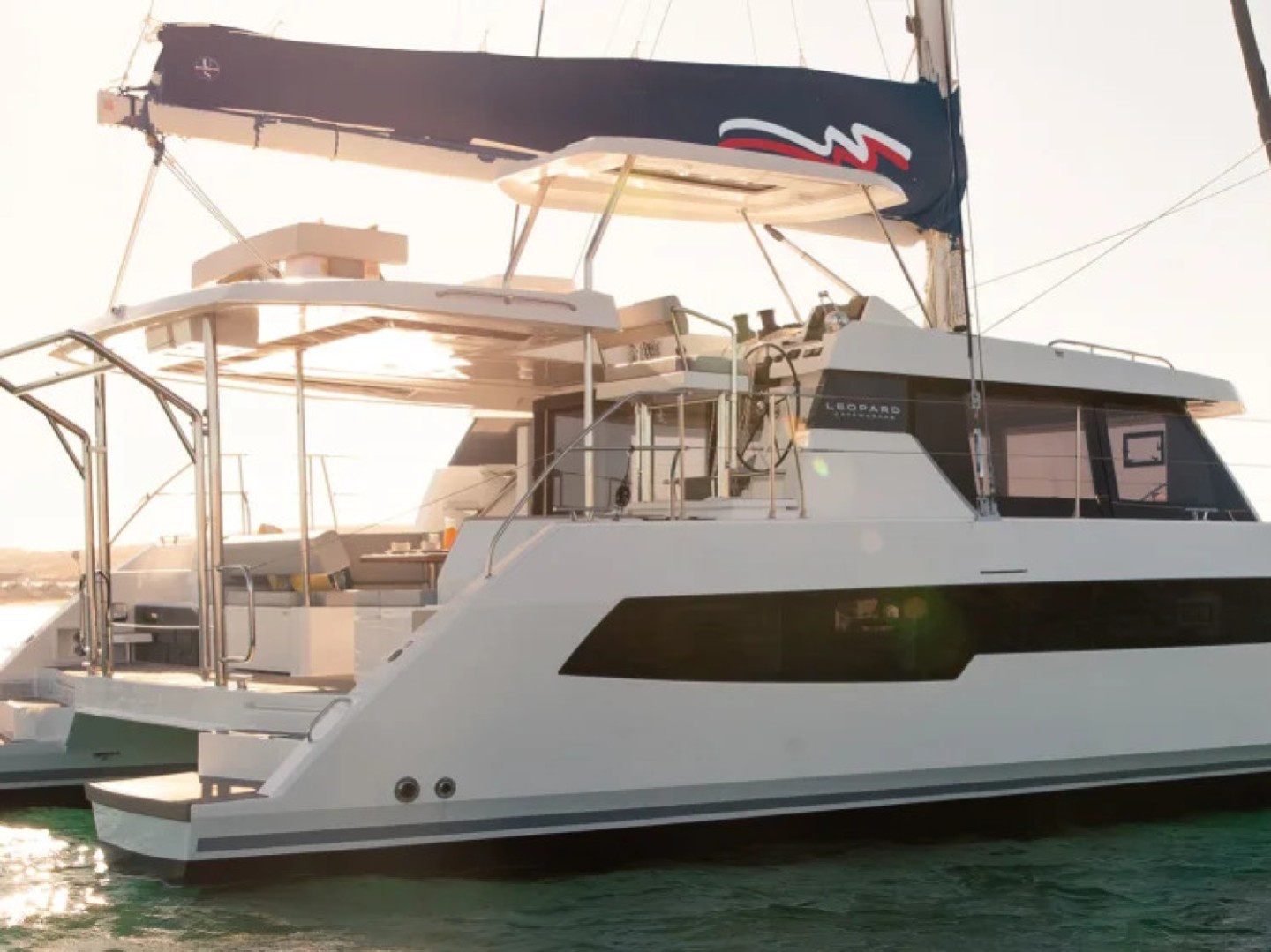 Leopard 42 eco solar catamaran charter in Road Town