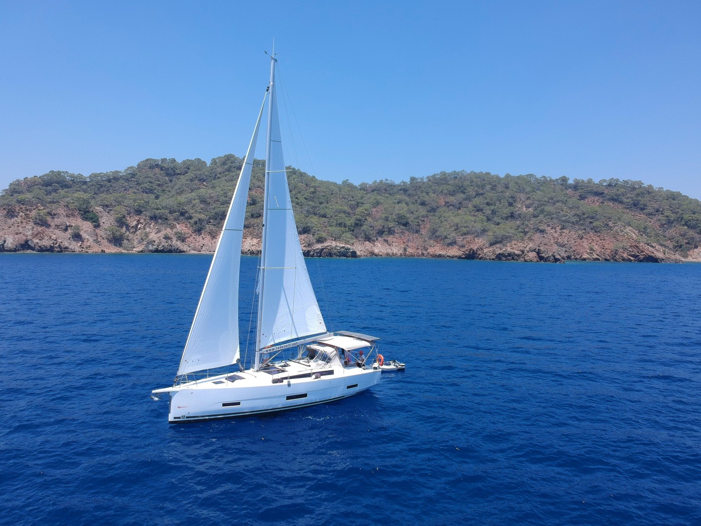 Dufour 390 Joy 5 eco solar sailboat charter in Marmaris, Turkey