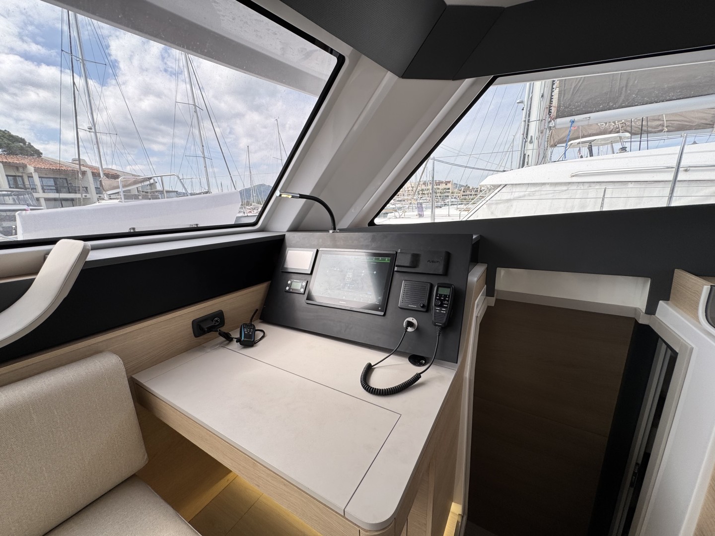Aventura 45 eco solar catamaran charter in Port Grimaud, France
