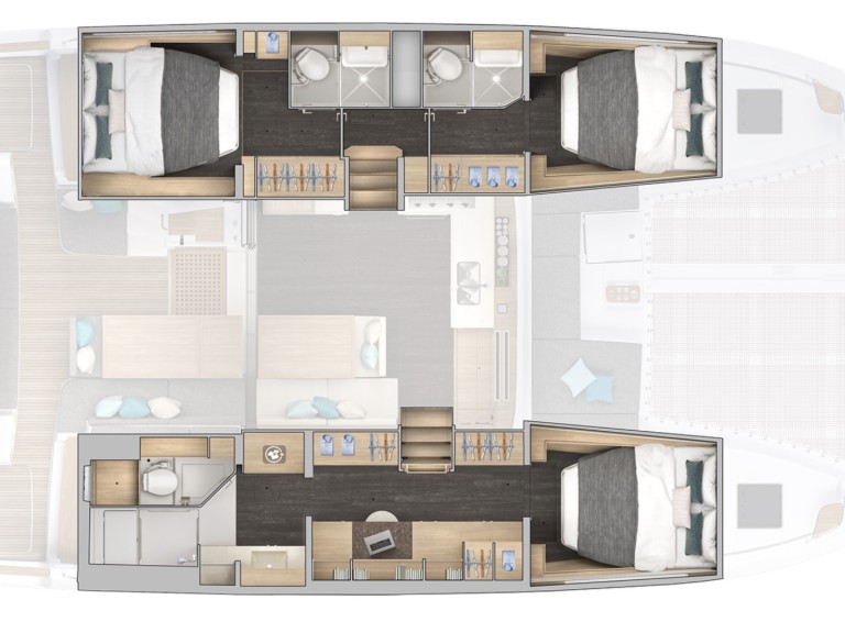 Location bateau Papeete pas cher Lagoon 43