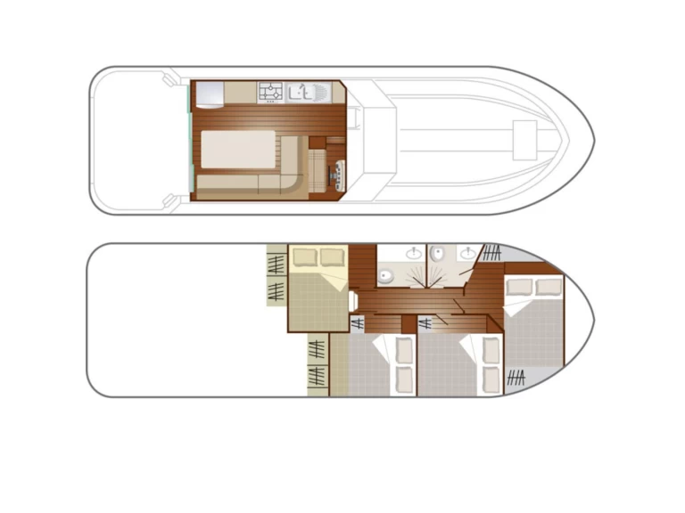 Location bateau Nicols Yacht Confort Family 6-10 p. à Sablé-sur-Sarthe sur Samboat