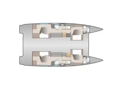 Location Catamaran à Porto-Vecchio - Fountaine Pajot Aura 51