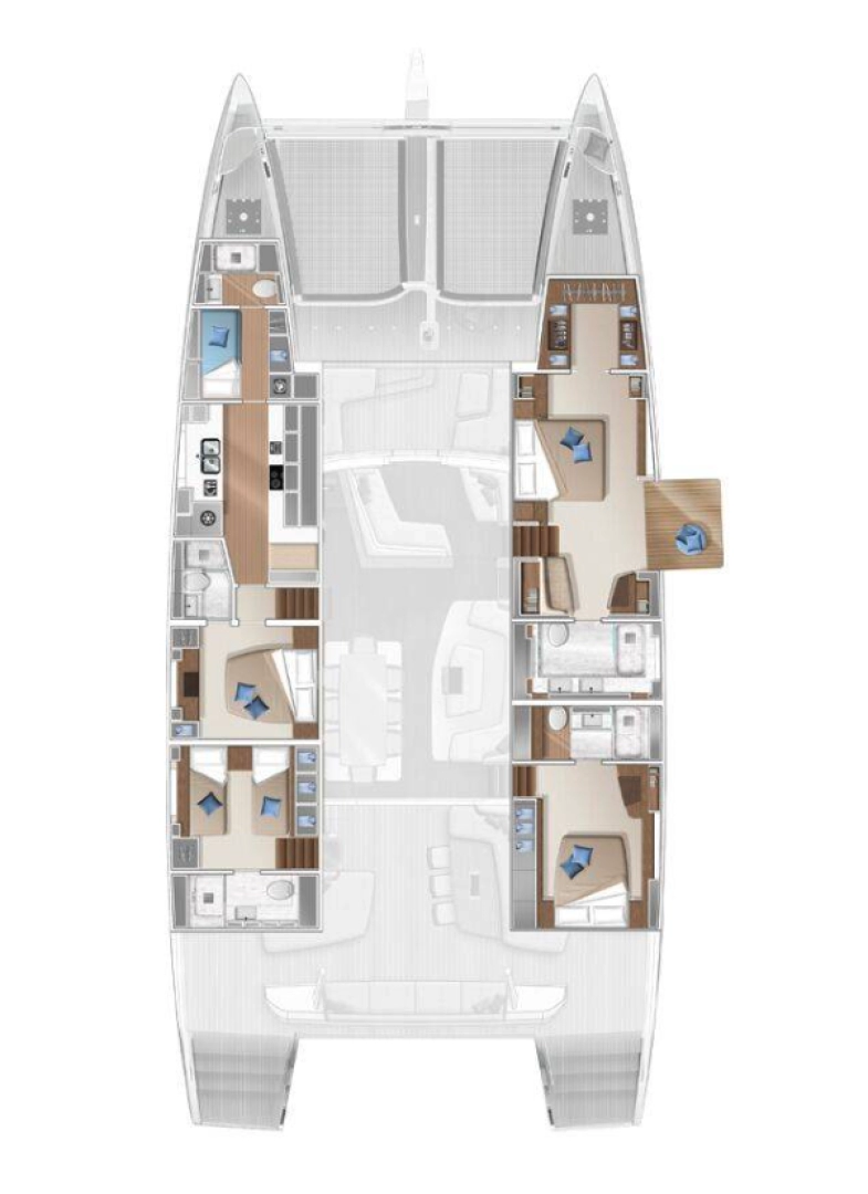 Location bateau Lagoon Lagoon 77 à Ajaccio sur Samboat