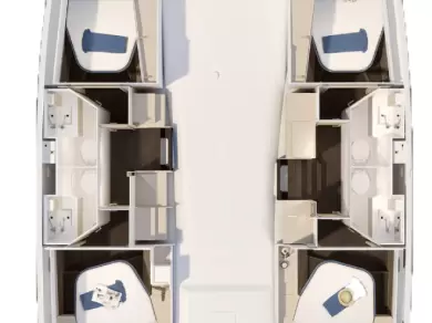 Location à Biograd na Moru - Fountaine Pajot Fountaine Pajot FP 41 Quatuor 4 sur SamBoat