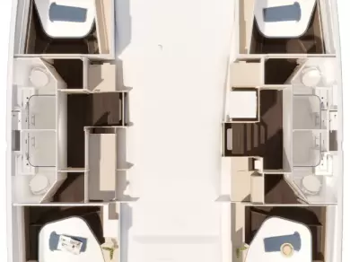 Location Catamaran à Trogir - Fountaine Pajot Fountaine Pajot FP 44 Quatuor - 4 cab.