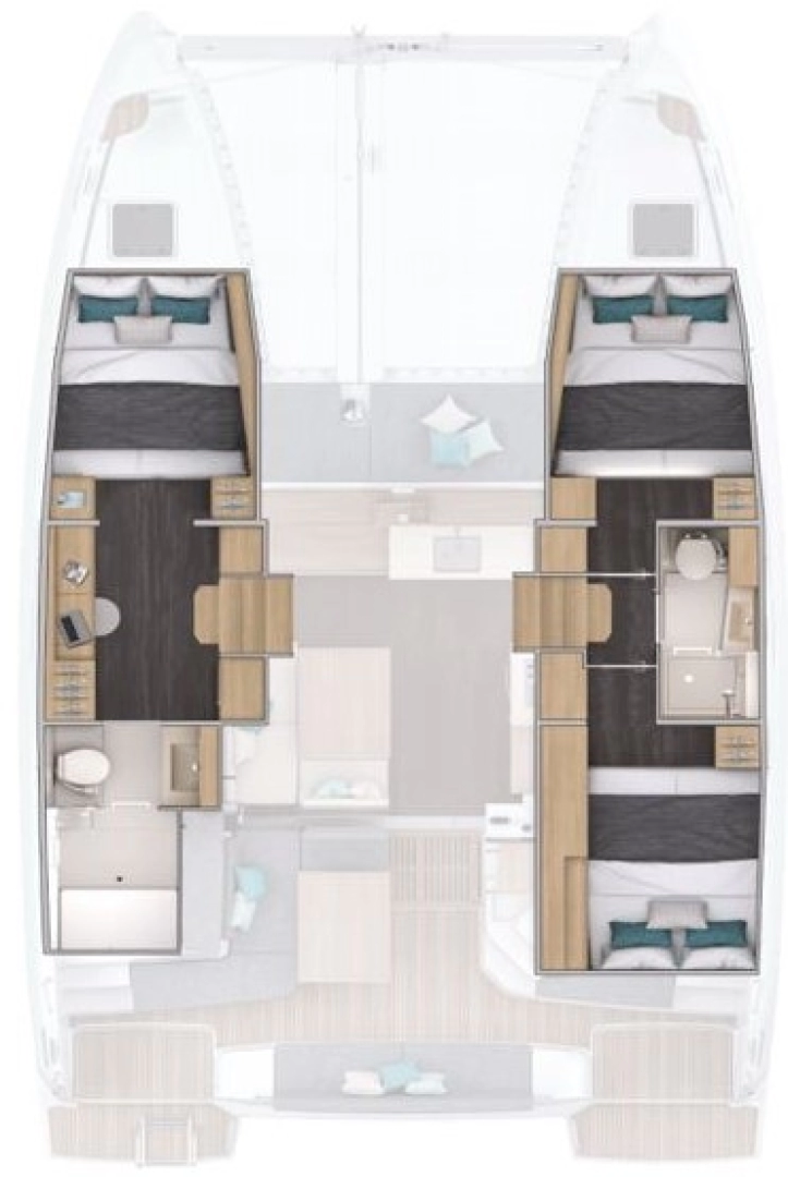 Louez un Lagoon Lagoon 38 - 3 + 2 cab. à Ellinikó