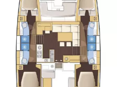 Location bateau Road Town pas cher Lagoon 450 F