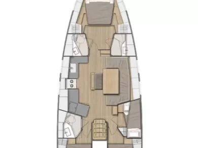 Location bateau Bénéteau Oceanis 46.1 à Seget Donji sur Samboat