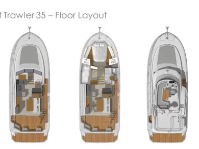 Location Bateau à moteur à Biograd na Moru - Bénéteau Swift Trawler 35