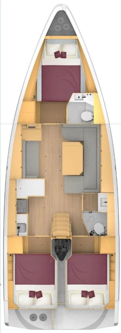 Location bateau Pirovac pas cher Bavaria C42