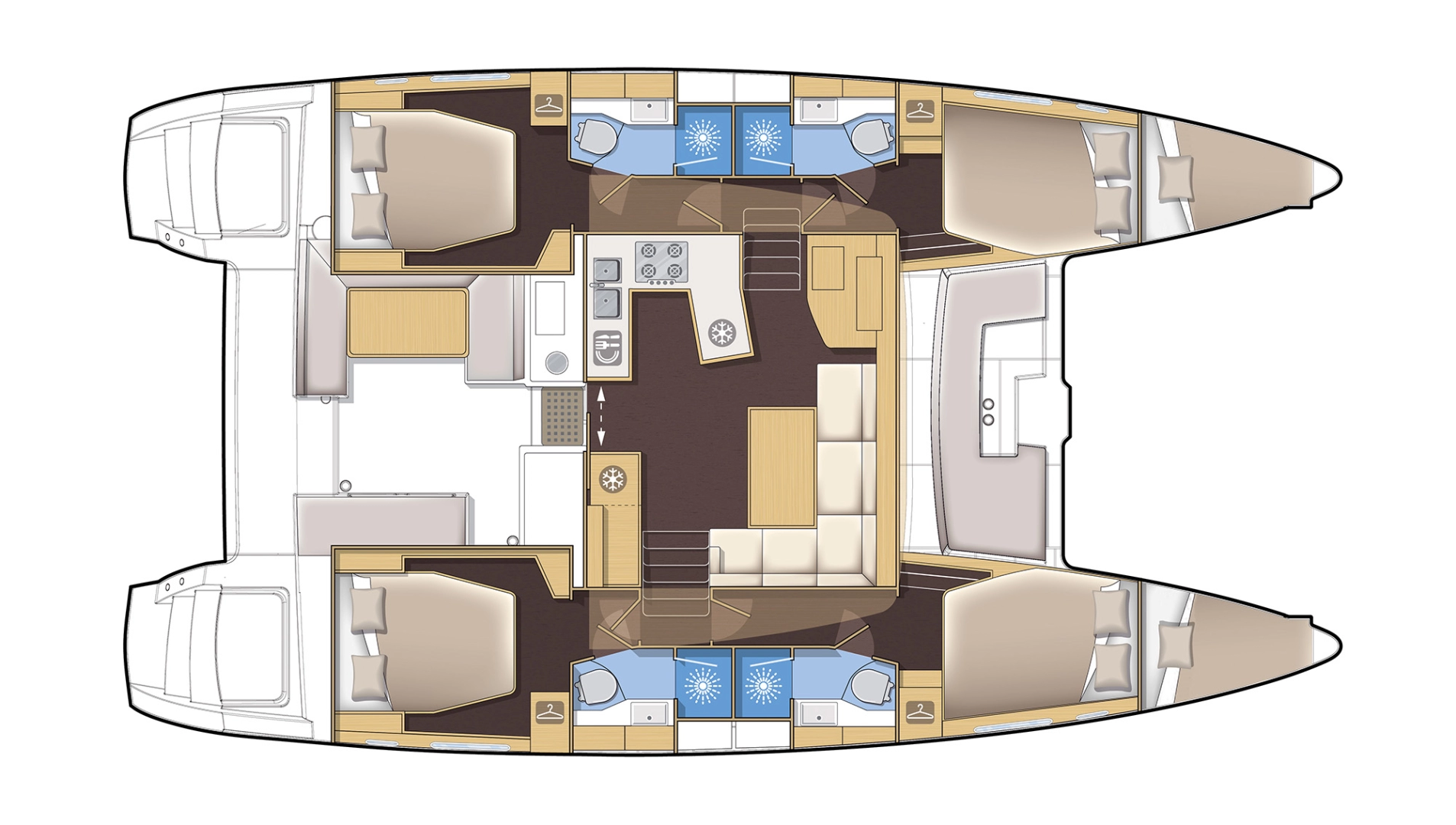 Location Catamaran à Gouviá - Lagoon Lagoon 450 F