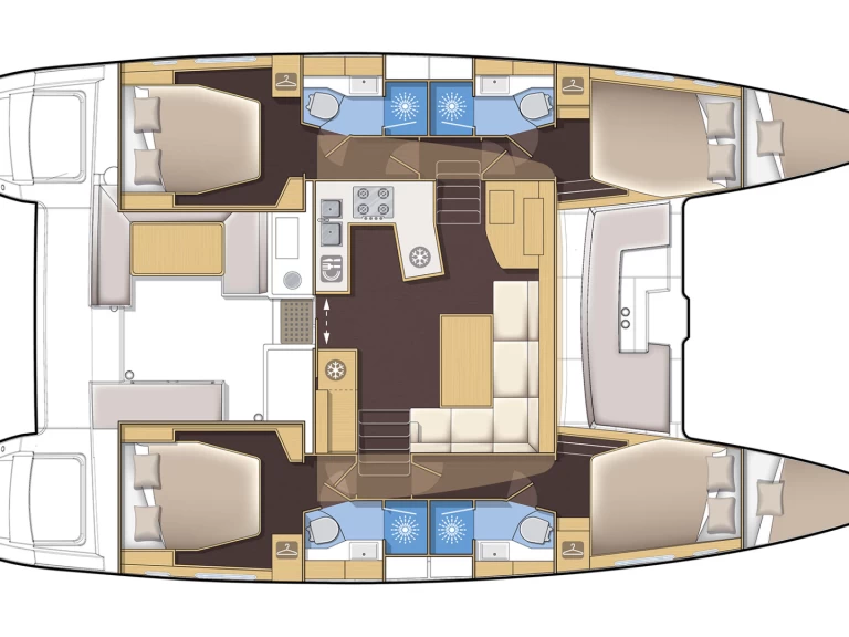 Location bateau Lagoon Lagoon 450 F à Préveza sur Samboat