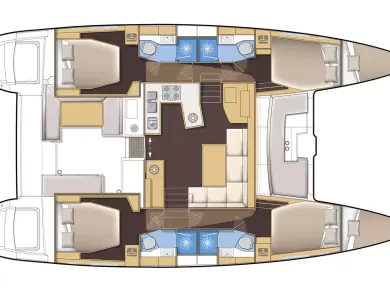 Location bateau Lagoon Lagoon 450 F à Préveza sur Samboat