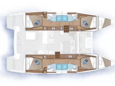 Location bateau Gouviá pas cher Lagoon 46
