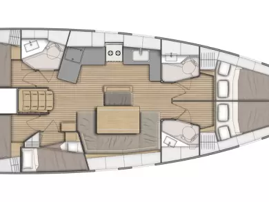 Bénéteau Oceanis 46.1 a louer à Gouviá