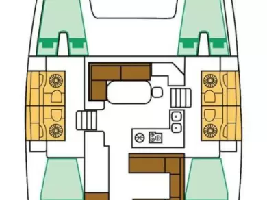 Location Catamaran à Lávrio - Lagoon Lagoon 400 S2