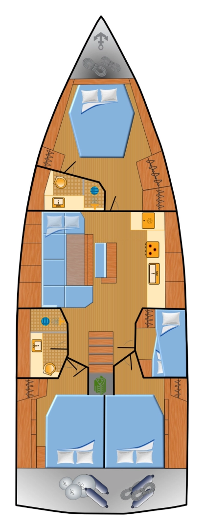 Location bateau Pula pas cher Hanse 460