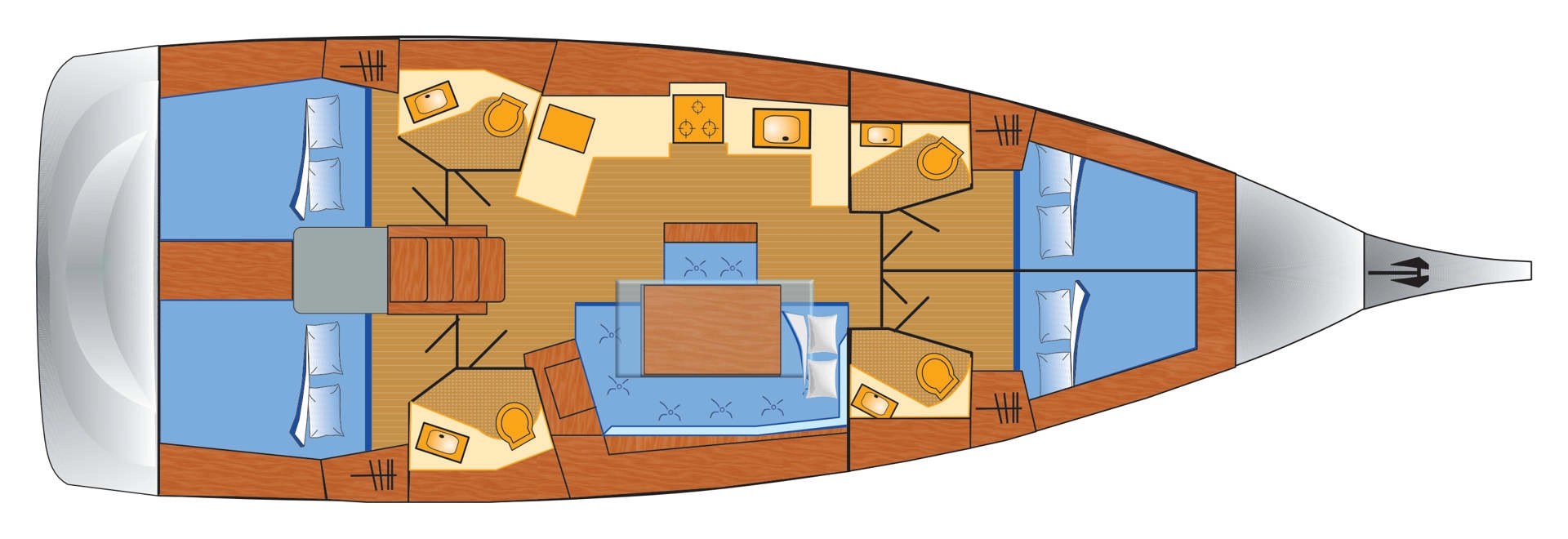 Location bateau Pula pas cher Oceanis 46.1