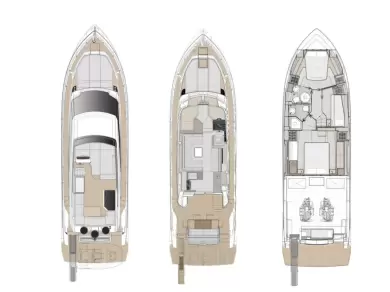 Location bateau Podstrana pas cher Ferretti Yachts 500 - 3 + 1 cab