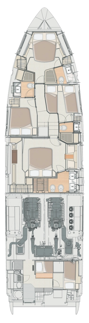 Location bateau Sukošan pas cher Azimut 72 Fly