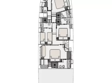 Location bateau Azimut Azimut 78 Fly - 4 + 1 cab. à Podstrana sur Samboat
