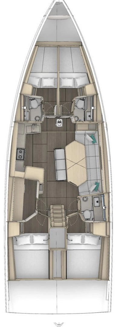 Location bateau Sveti Filip i Jakov pas cher Dufour 48