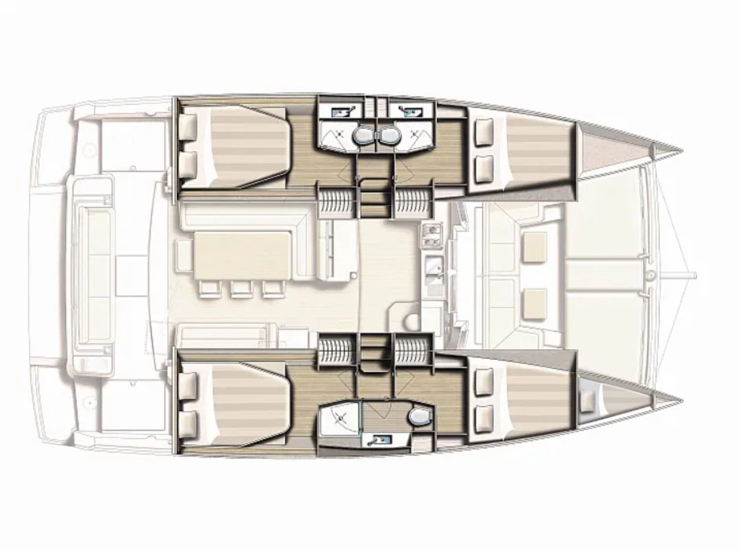 Louer Catamaran avec ou sans skipper Bali à Biograd na Moru