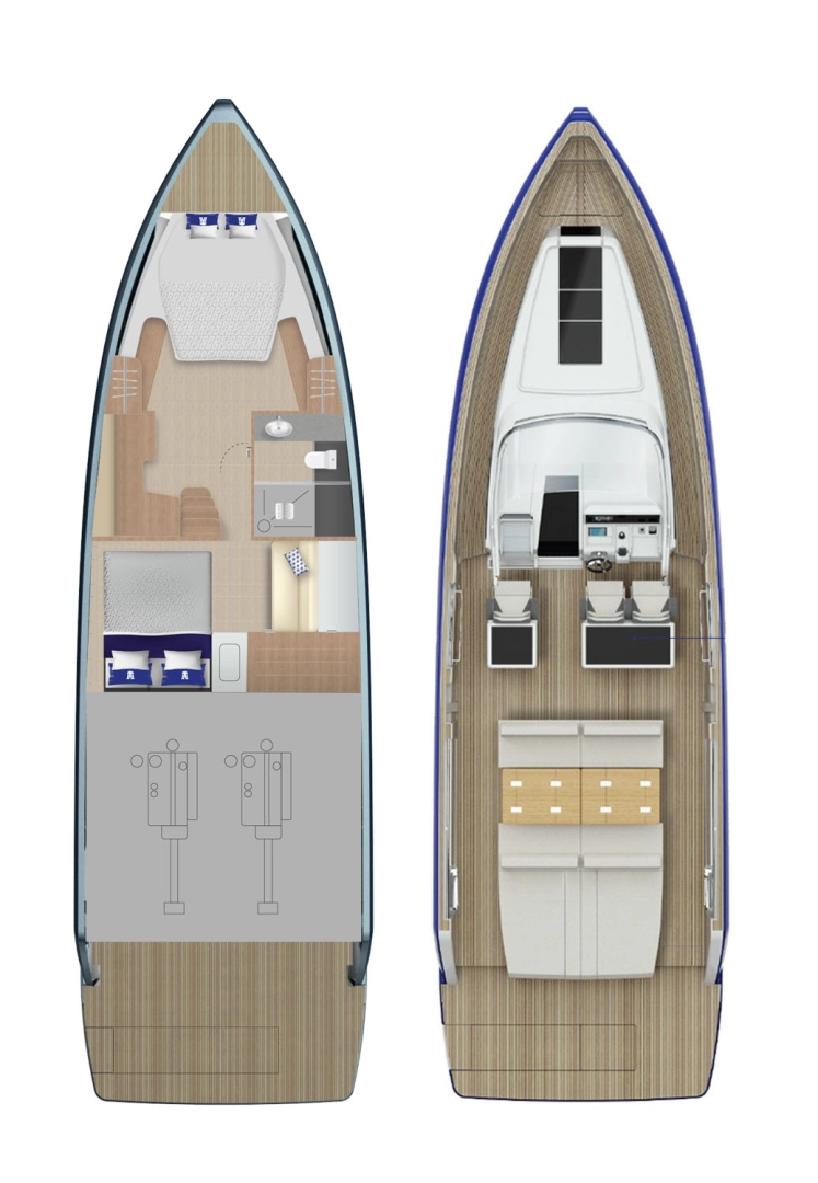 Location Yacht à Kaštela - Fjord Fjord 41 XL