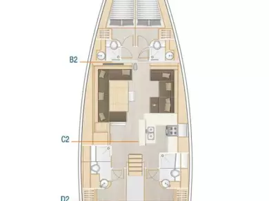 Location bateau Kaštela pas cher Hanse 588