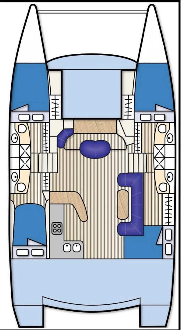 Location Bateau à moteur Fountaine Pajot avec permis