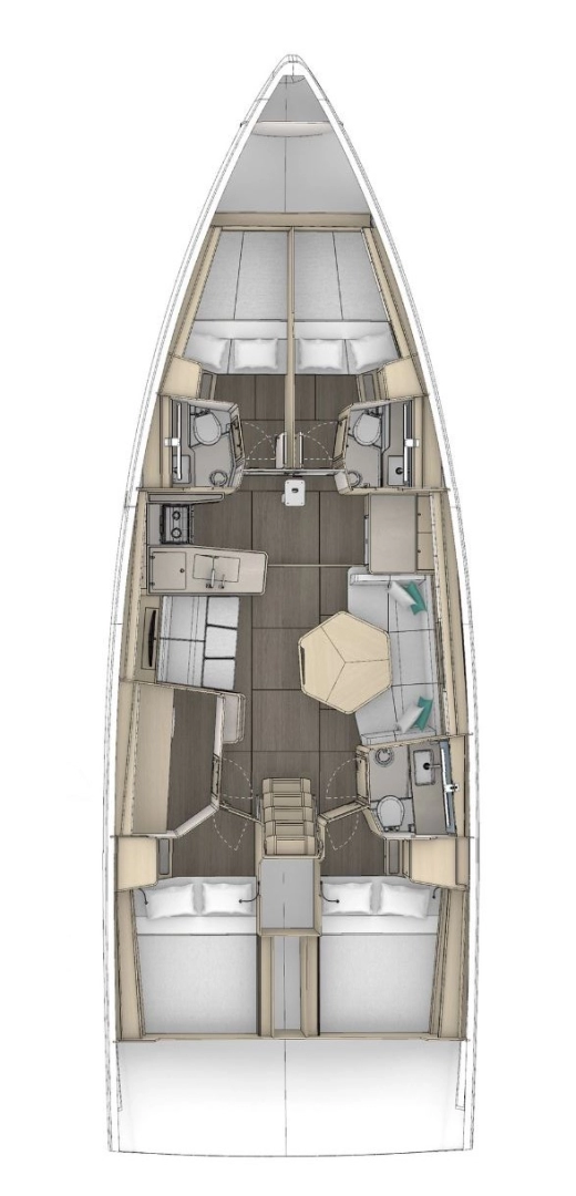 Location bateau Seget Donji pas cher Dufour 48