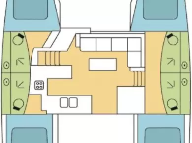 Fountaine Pajot Elba 45 a louer à Olbia