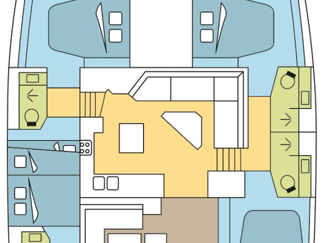 Fountaine Pajot Tanna 47 a louer à Olbia