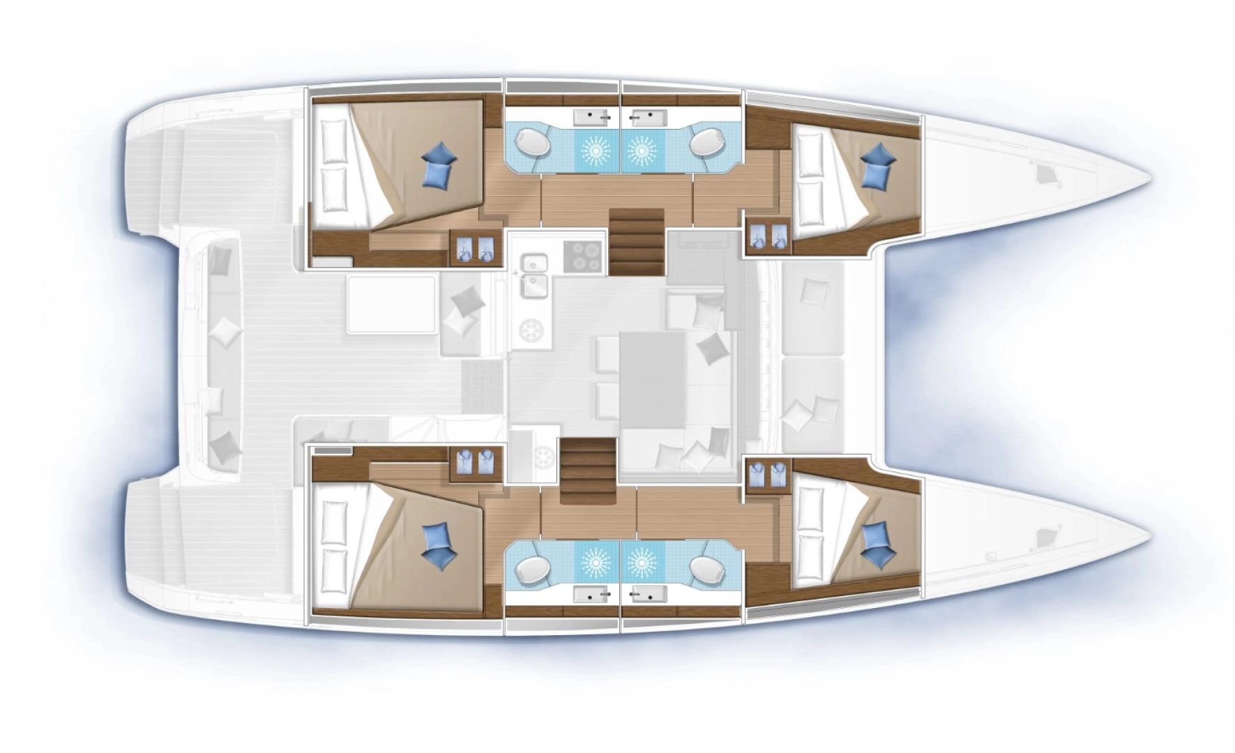 Location Catamaran à Kaštela - Lagoon Lagoon 40