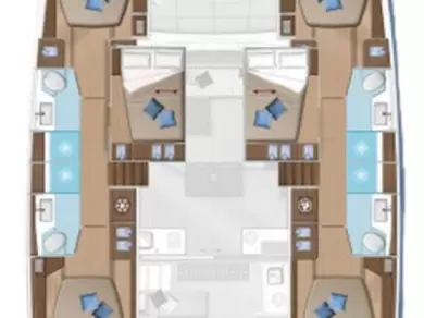 Location bateau Kaštela pas cher Lagoon 50