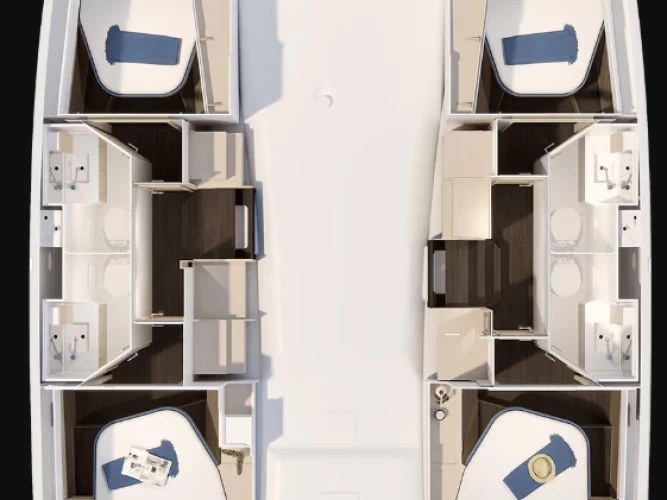 Location à Rodi Garganico - Fountaine Pajot Fountaine Pajot FP 41 Quatuor 4 sur SamBoat