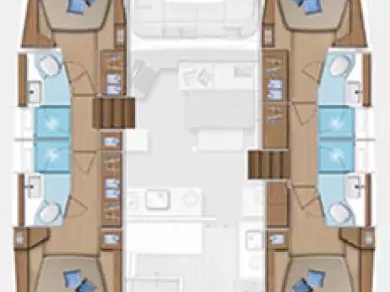 Location Catamaran à Gouviá - Lagoon Lagoon 46