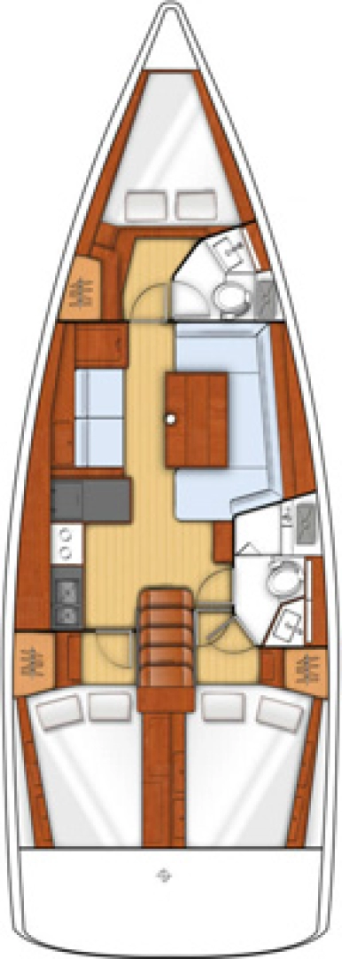 Location bateau Gouviá pas cher Oceanis 41