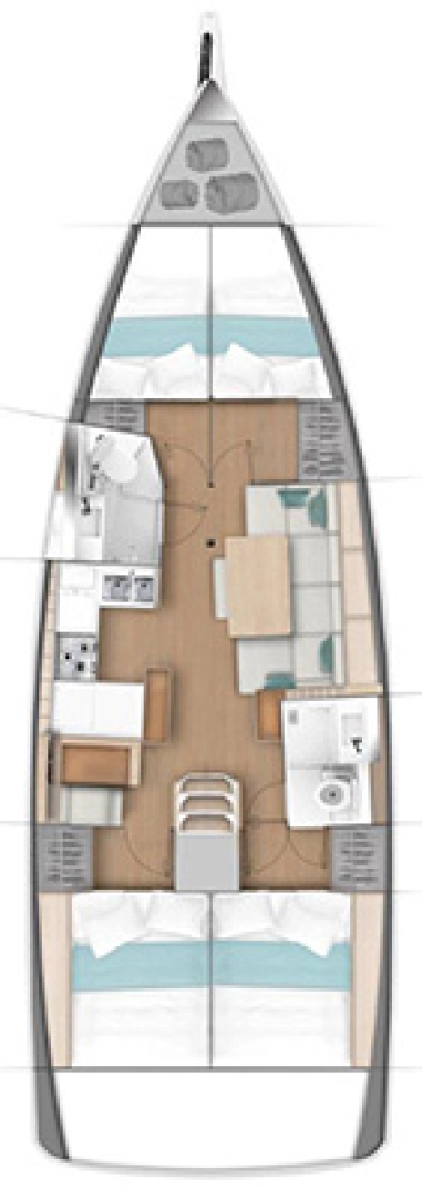 Location Voilier à Ligia - Jeanneau Sun Odyssey 440