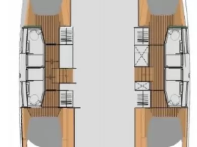 Location bateau Fountaine Pajot Elba 45 à Frenchtown sur Samboat